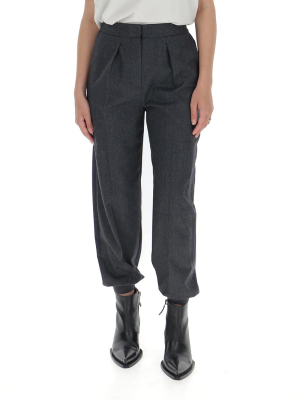 Stella Mccartney Nicole Pleat-detailed Tapered Pants