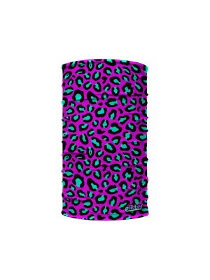 Neon Pink Cheetah Kids Neck Gaiter