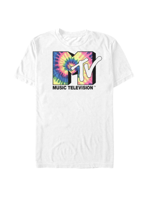 Men's Mtv Tie Dye Blast Logo T-shirt