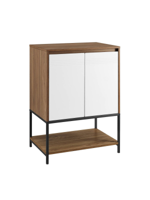 24" 2 Door Accent Cabinet With Lower Shelf - Saracina Home