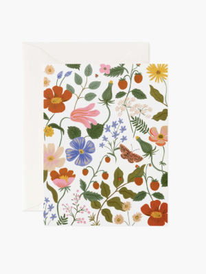 Rifle Paper Co. Strawberry Fields Cream Card