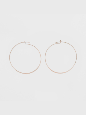 Thin Medium Hoop Earrings - A New Day™ Rose Gold