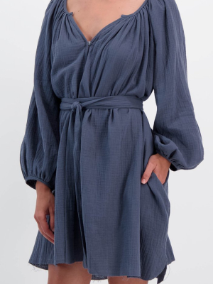 Peasant Tunic In Organic Gauze