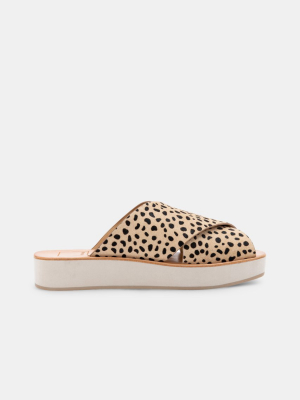 Capri Sandals Leopard Calf Hair