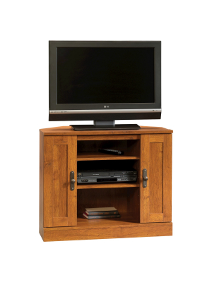 Harvest Mill Corner Entertainment Stand Abbey Oak - Sauder