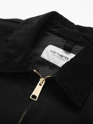 Carhartt Wip Detroit Jacket, Black Rinsed