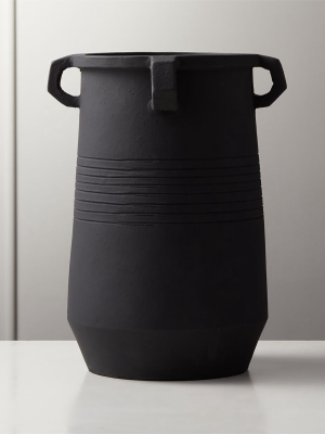 Stock Matte Black Vase