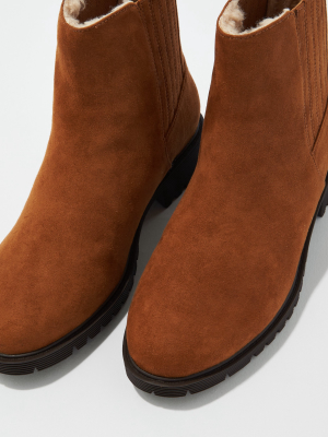 Ae Fur Lined Chelsea Boot