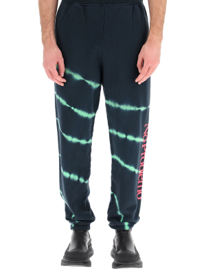 Aries No Problemo Print Tie-dye Jogger Pants