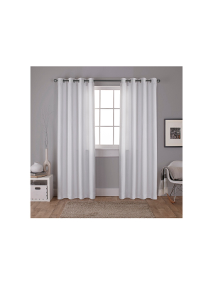 Carling Woven Blackout Curtain Panels - Exclusive Home®