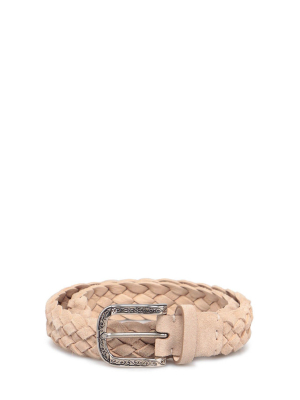 Brunello Cucinelli Kids Braided Buckled Belt