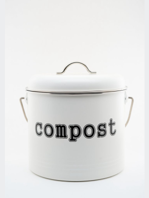 White Compost Bin S