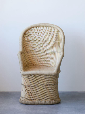 Hand-woven Bamboo & Rope Chair