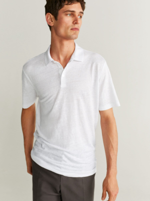 100% Linen Polo Shirt