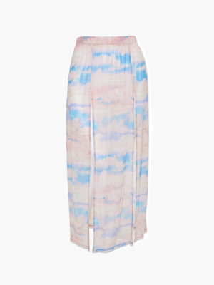 Plus Size Cloud Wash Mesh Skirt