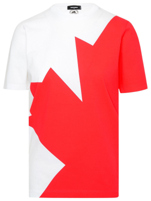 Dsquared2 Logo Leaf Printed T-shirt