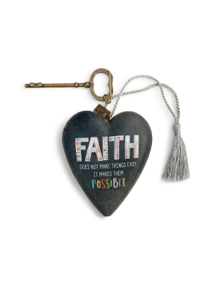 Demdaco Faith Art Heart Black