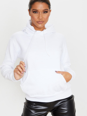 White Basic Hoodie