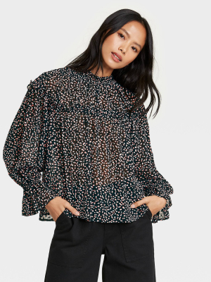 Women's Balloon Long Sleeve Blouse - Who What Wear™