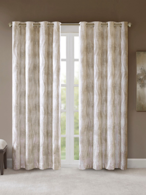 Laurent Printed Blackout Jacquard Curtain