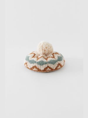 Knit Jacquard Beret