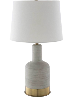 Braden Table Lamp Ivory/light Gray/white