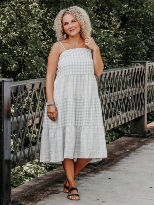 Madalyn Gingham Midi Dress