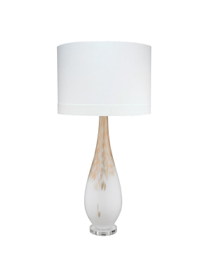 Jamie Young Dewdrop Table Lamp In Gold Ombre Glass