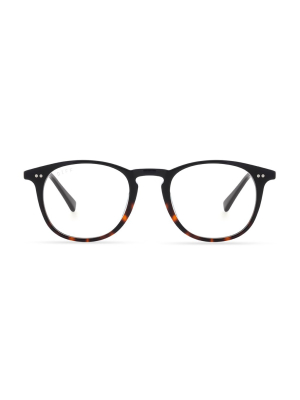 Jaxson - Black Tortoise + Blue Light Technology Glasses