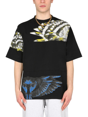 Marcelo Burlon County Of Milan Wings Print Crewneck T-shirt