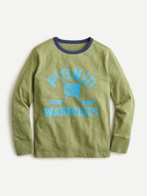 Kids' Long-sleeve "pond Warriors" T-shirt