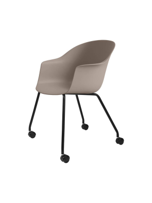 Bat Meeting Chair: 4 Legs With Castors