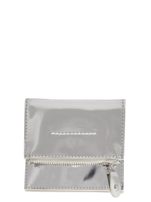 Mm6 Maison Margiela Logo Print Compact Wallet