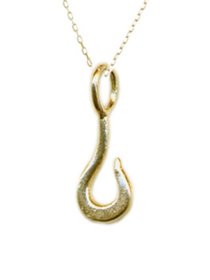 Tiny Fish Hook Necklace