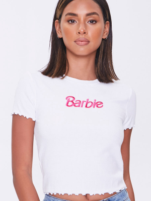 Ribbed Lettuce-edge Barbie™ Tee