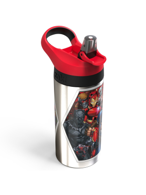 Marvel 19.5oz Stainless Steel Water Bottle Red/black - Zak Designs