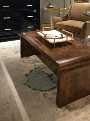 Newbury Coffee Table Dark Burl Wood