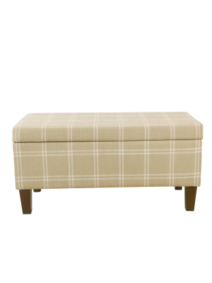 Large Decorative Storage Bench - Homepop