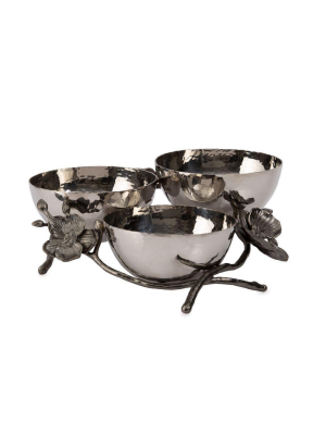 Black Orchid Triple Nut Dish