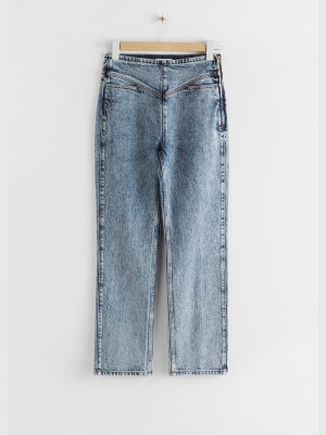 Tapered High Waist Jeans