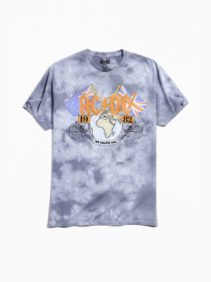 Ac/dc 1982 Tie-dye Tee