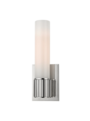 Hudson Valley Lighting Fulton Sconce - Polished Nickel & Opal Matte