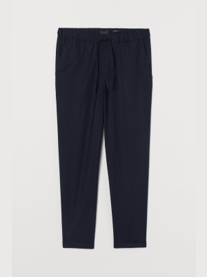 Relaxed Fit Linen Pants