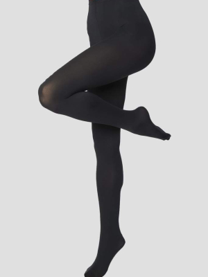 80 Denier Microfibre Opaque Tights In Black