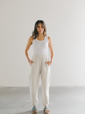 Agolde Balloon Leg Sweatpant In Oatmeal