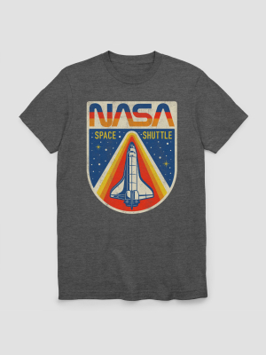 Men's Nasa Short Sleeve Graphic T-shirt Charcoal Heather