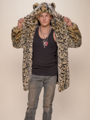 Ocelot Luxe Classic Faux Fur Coat | Men's