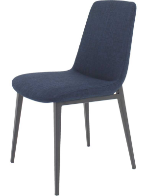 Kitt Dining Chair Blue (set Of 2)