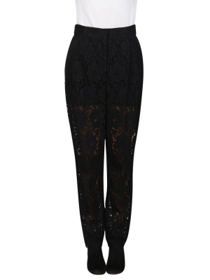 Dolce & Gabbana Floral Lace Trousers