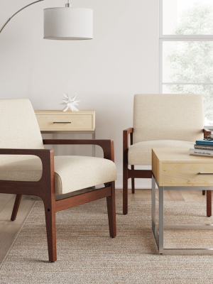 Peoria Wood Armchair Tan - Project 62™